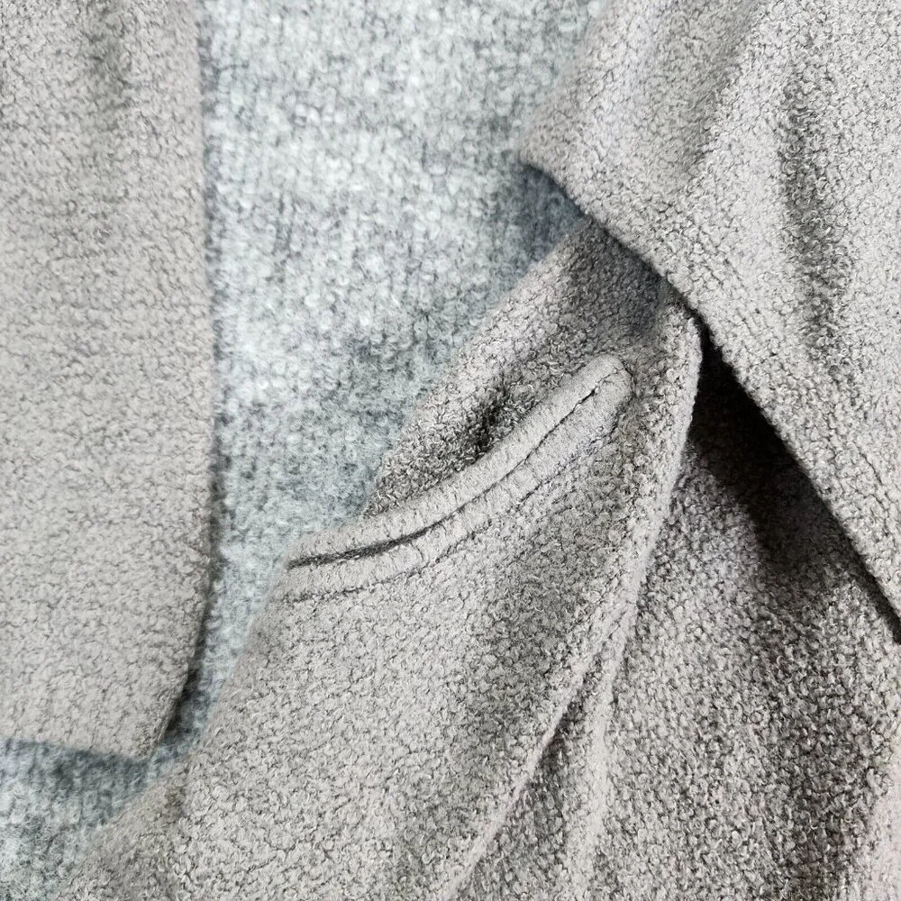 Barefoot Dreams Cozychic Lite‎ Island Wrap Open Cardigan Style 903 Gray Sz X/XL